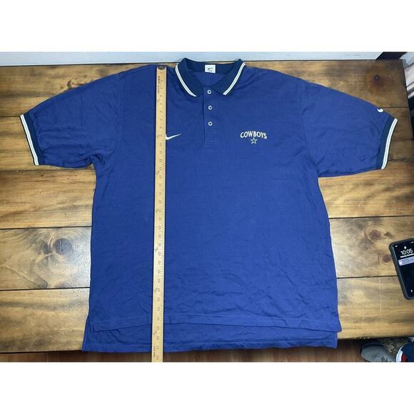 Vintage Dallas Cowboys Nike Proline Polo Shirt Mens Size 2XL - Picture 2 of 8